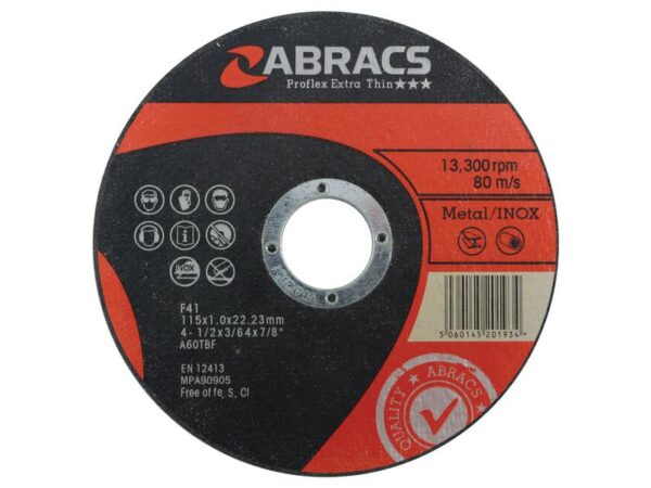 115mm Abracs Metal Cutting Disc