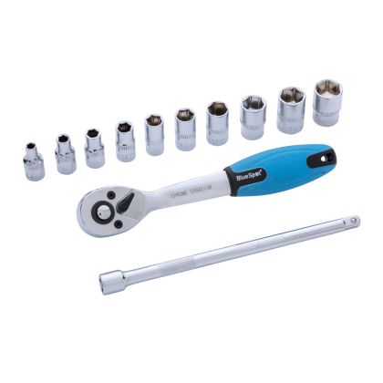 Blue Spot 01504 1/4" Ratchet And Sockets