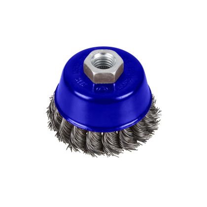 Blue Spot Twisted Wire Cup Brush