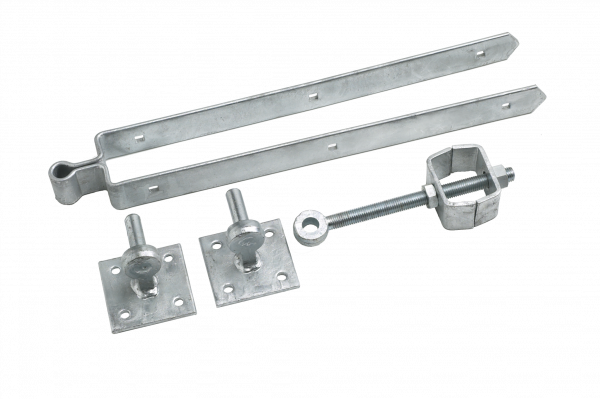 Gate Hanging Set Adjustable With Hangers On Plate