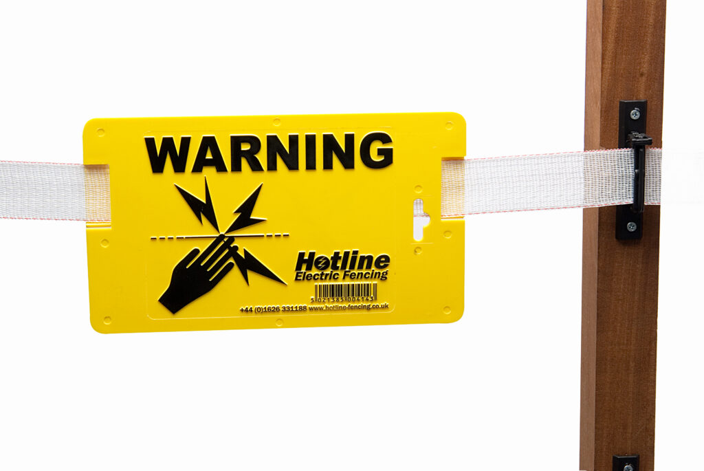 Hotline Fence Warning Sign