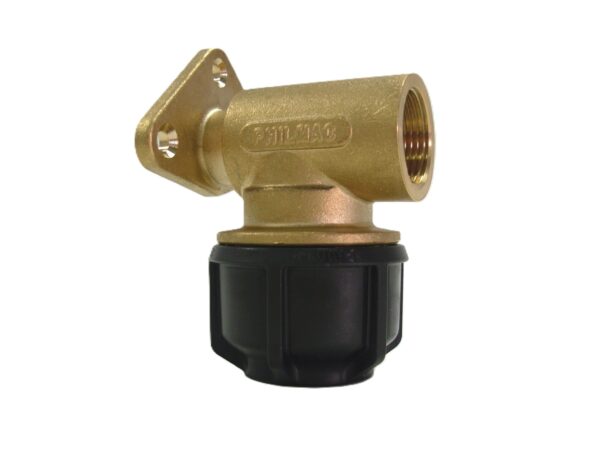 Philmac Brass Wall Plate Elbow