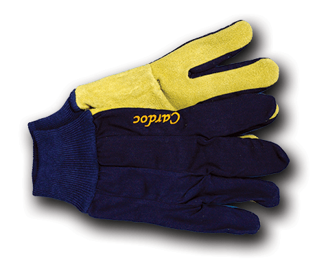 Cardoc Suede Leather Palm Cotton Back Gloves
