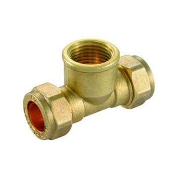 Copper Tee Female Compression