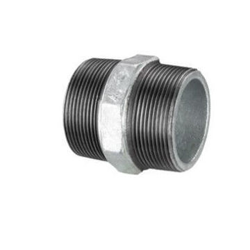 Galvanised Hex Nipple