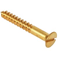 Brass Countersunk Slotted Woodscrews