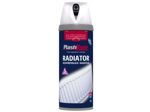 400ml Plastikote Twist And Spray Radiator White