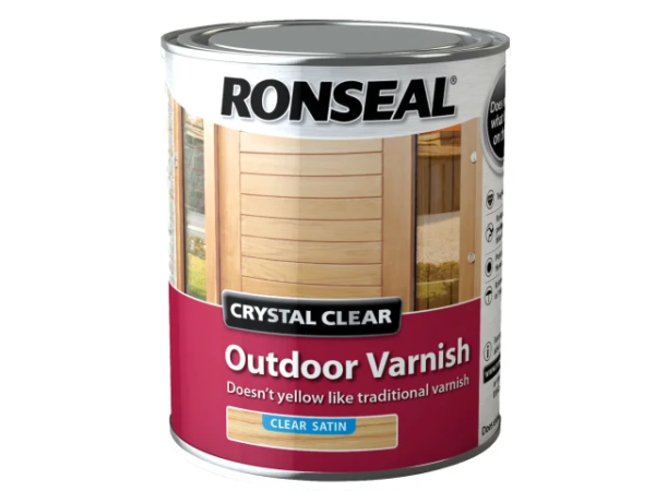 750ml Ronseal Clear Outdoor Varnish