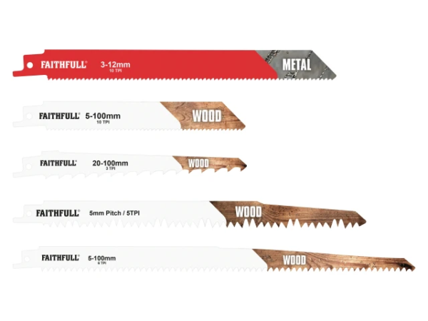 Faithfull Sabre Saw Blade Set