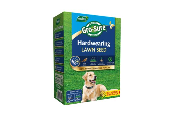 Westland Gro-Sure 30m2 Hardwearing Lawn Seed