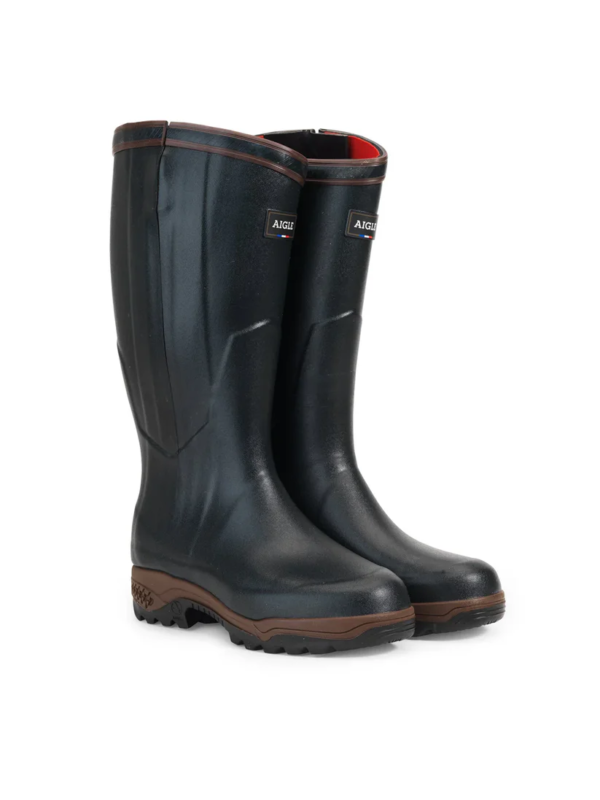 Aigle Parcours 2 Iso Open Full Zip Wellington Boot Bronze