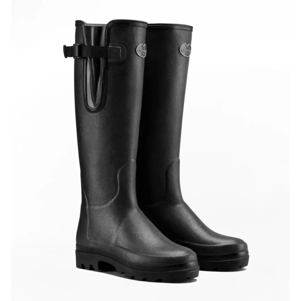 Le Chameau Vierzonord Neoprene Lined Wellington Boot Black