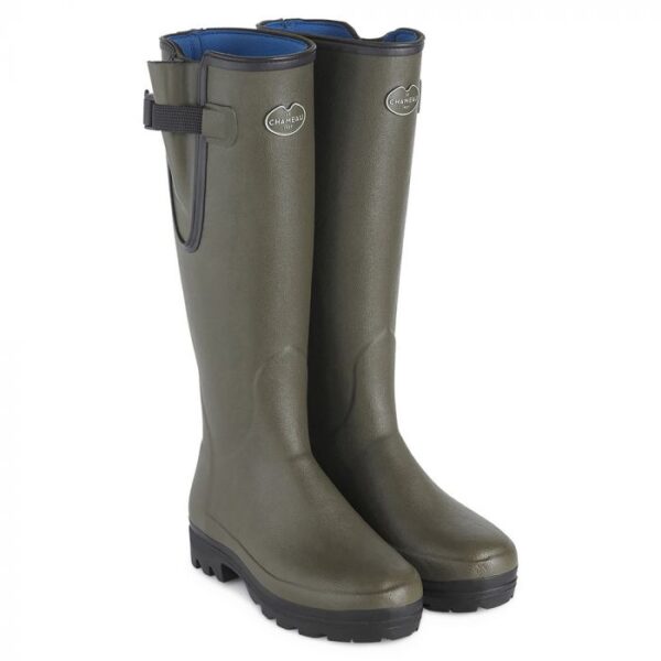 Le Chameau Vierzonord Neoprene Lined Wellington Boot Vert Chameau