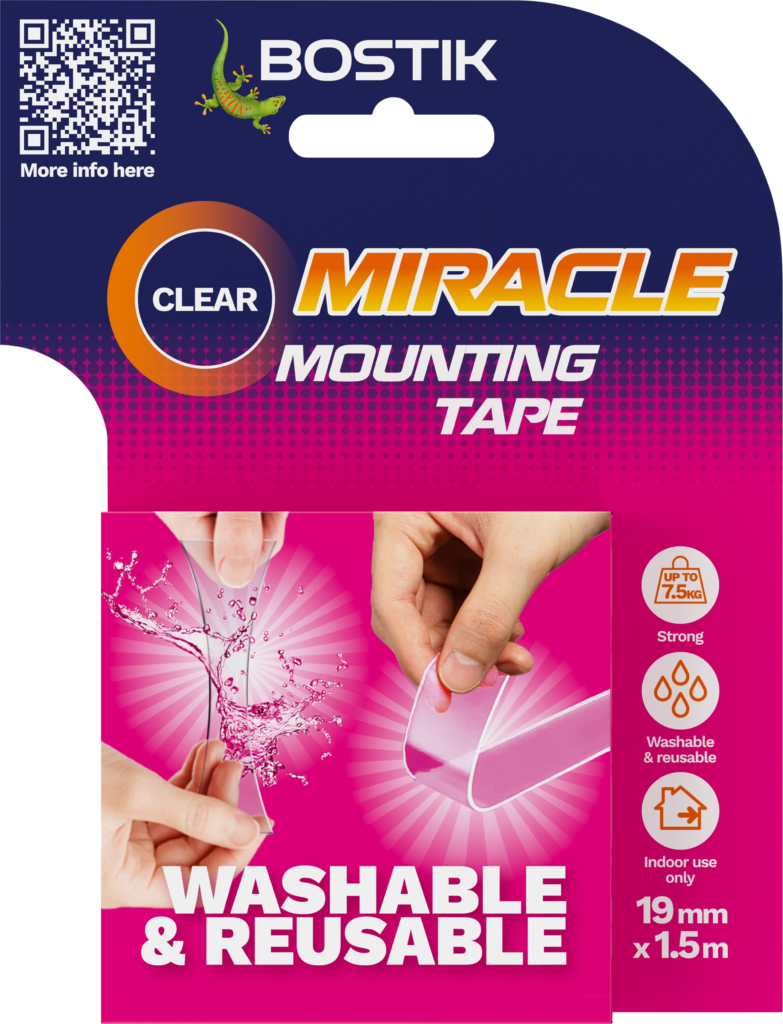Clear Bostik Miracle Mounting Tape