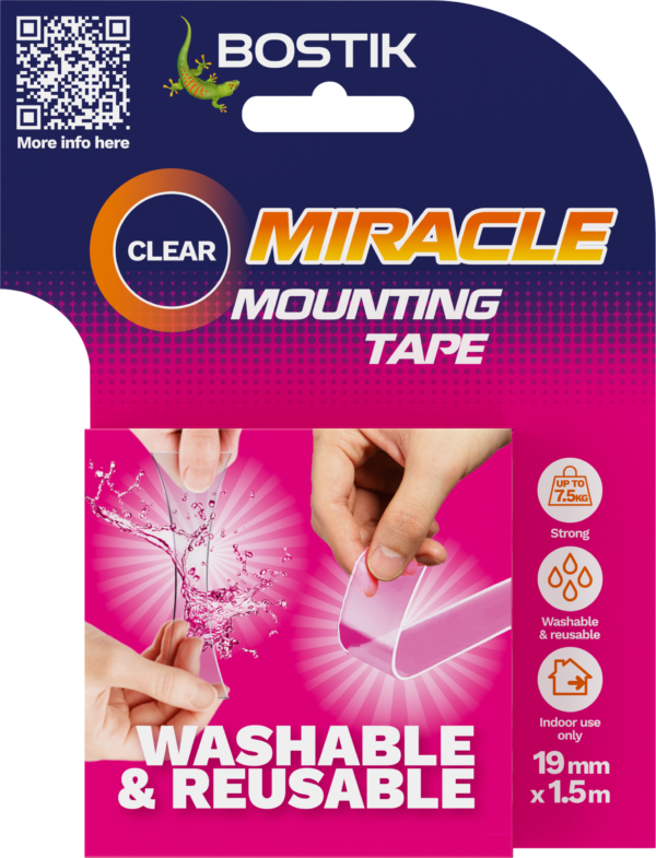 Clear Bostik Miracle Mounting Tape