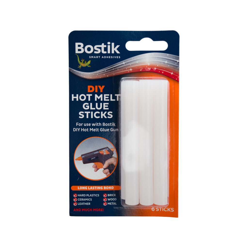 Pack of 6 Bostik DIY Hot Melt Glue Gun Sticks