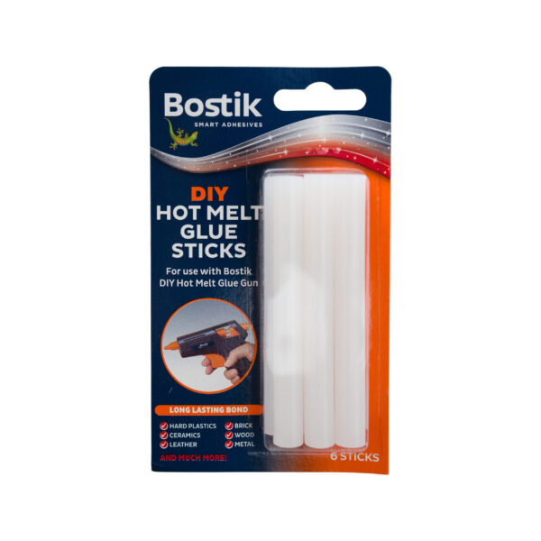 Pack of 6 Bostik DIY Hot Melt Glue Gun Sticks