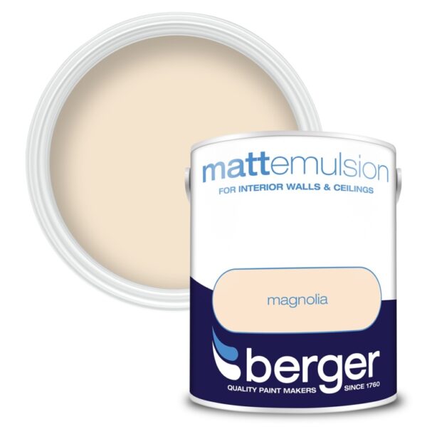 5lt Berger Magnolia Matt Emulsion