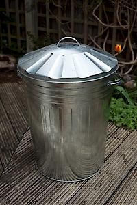 Galvanised Dustbin With Lid