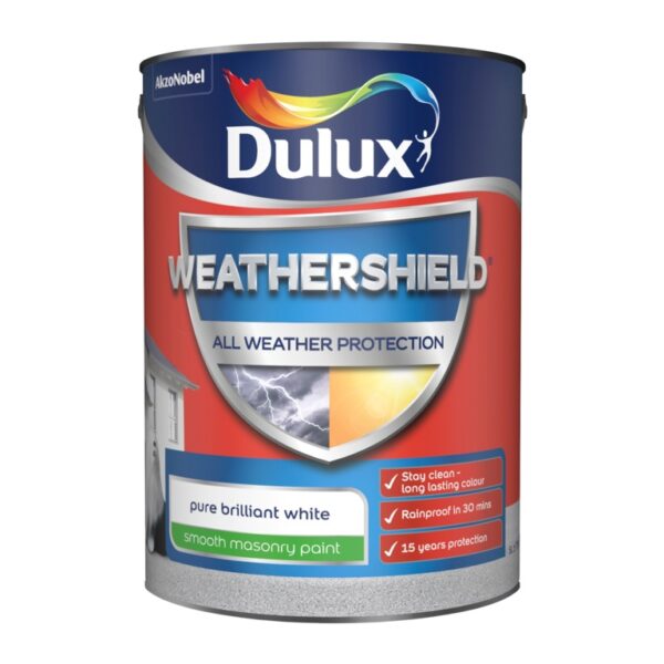 5lt Dulux Weathershield PBW Masonry Paint