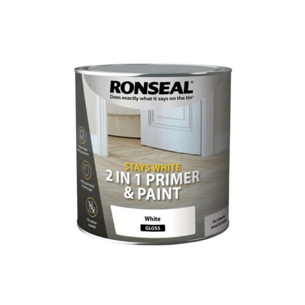 Ronseal Stays White 2 In1 Primer And Paint