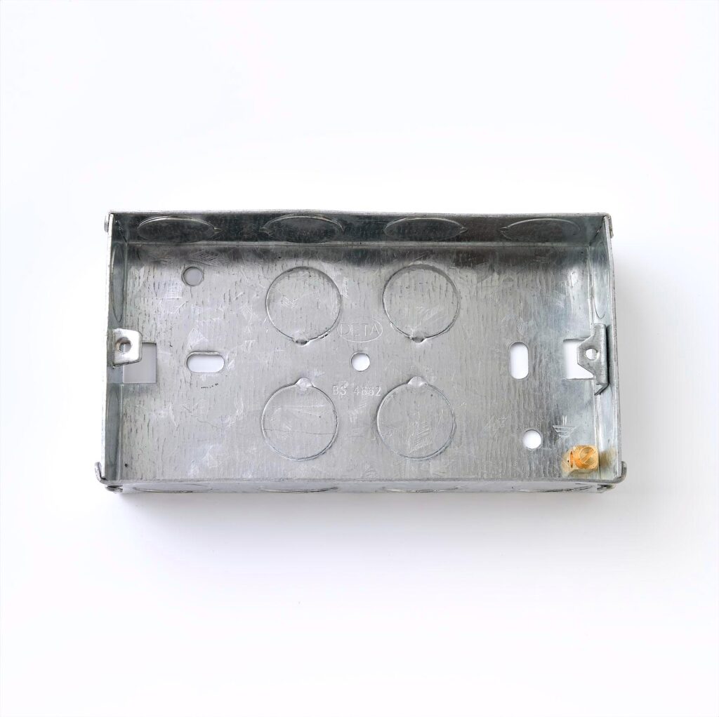 Flush Metal Back Box 2 Gang