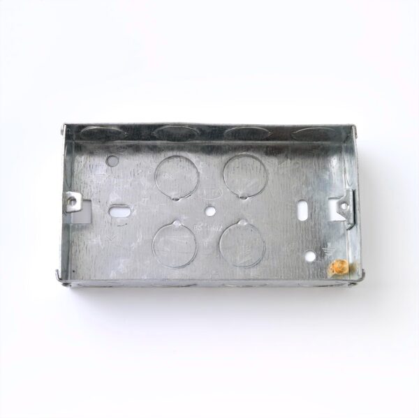 Flush Metal Back Box 2 Gang