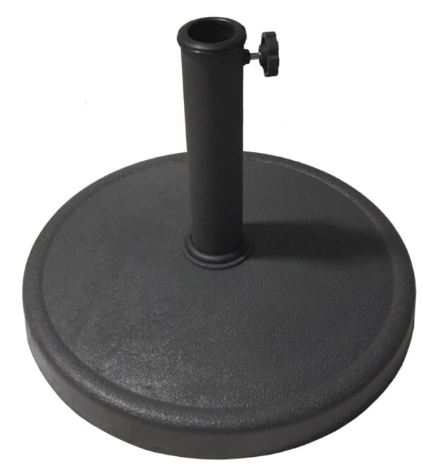 Round Grey Parasol Stand
