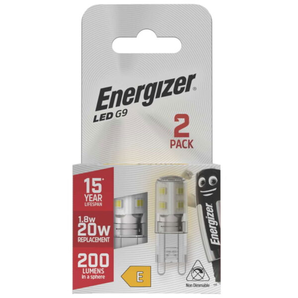 Energizer LED G9 200lm 1.8W Warm White Bulb