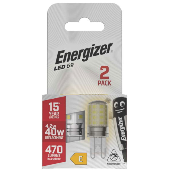 Energizer LED G9 470lm 4.2W Warm White Bulb
