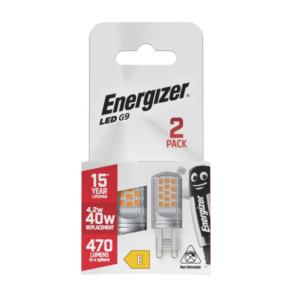 Energizer LED G9 470lm 4.2W Cool White Bulb