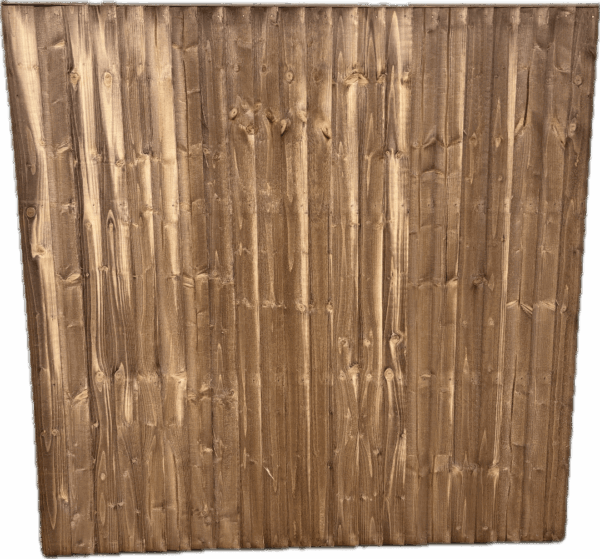 Dark Brown Closeboard Fence Panel