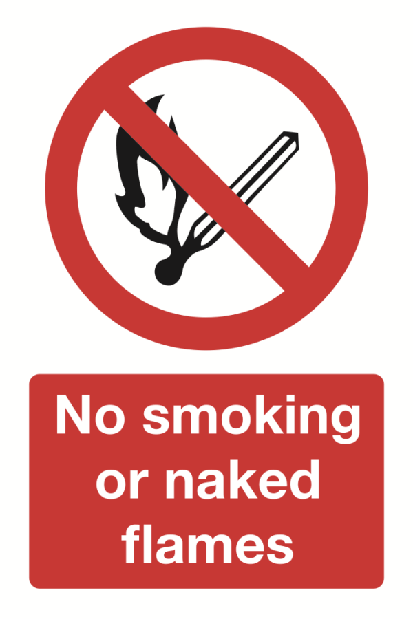 No Smoking Or Naked Flames Sign