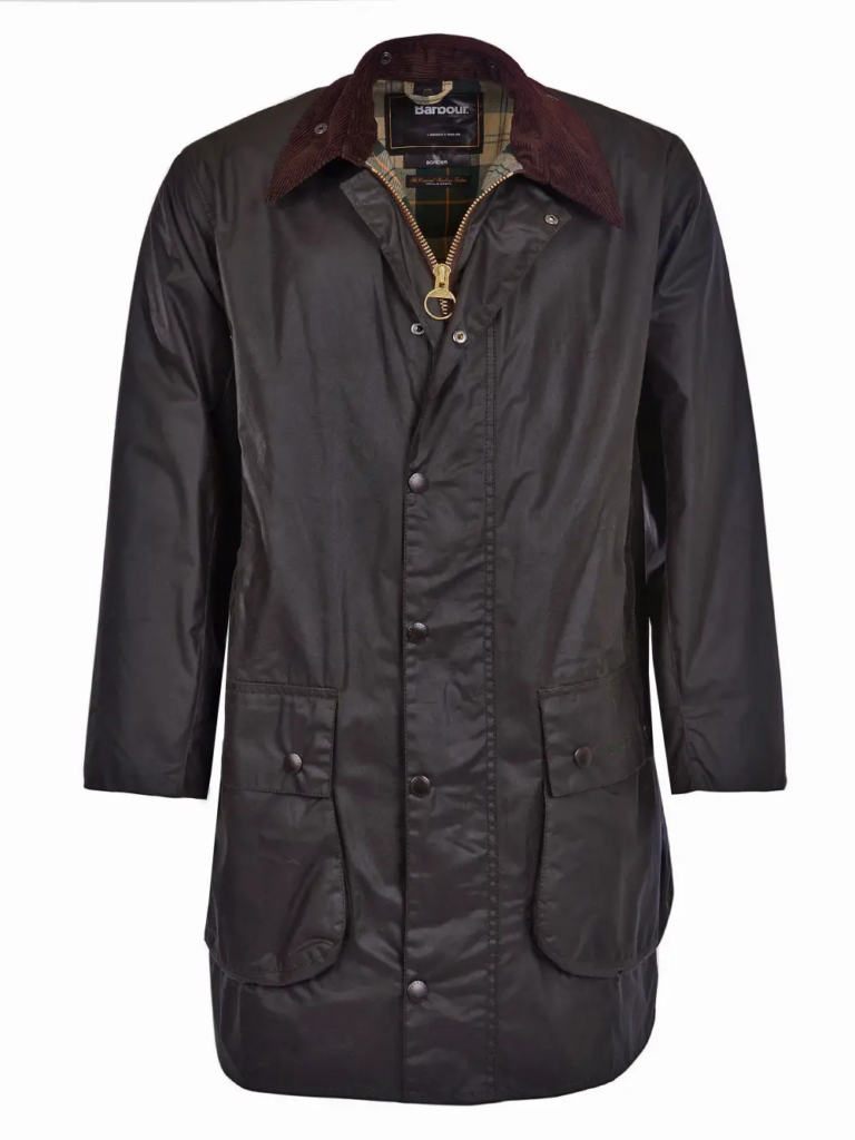 Barbour Border Waxed Jacket - Sage