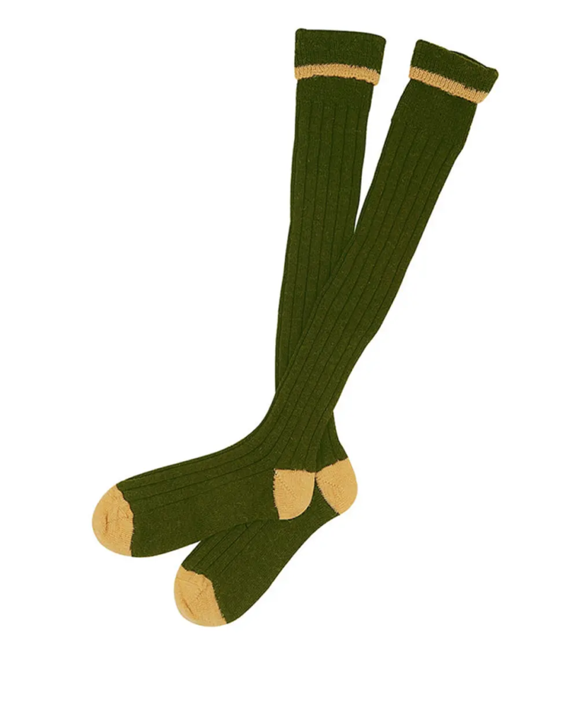 Barbour Contrast Gun Stocking - Olive / Gold
