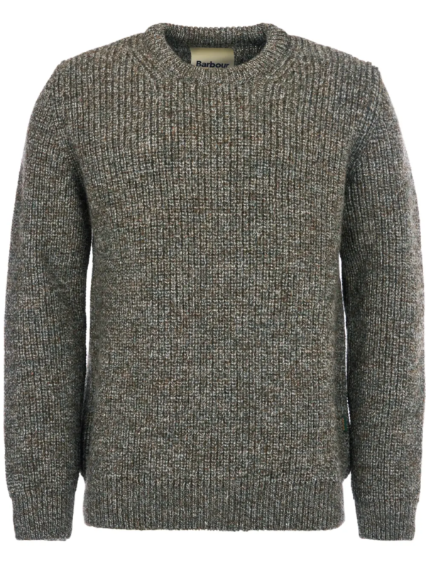 Barbour New Tyne Crew Neck Jumper - Derby Tweed