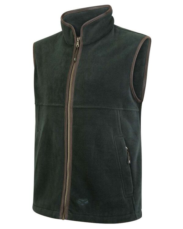 Hoggs of Fife Stenton Technical Fleece Gilet - Pine