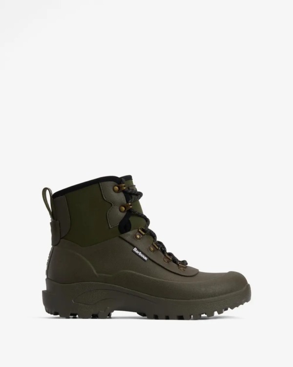 Barbour Marlow Lace Up Wellingtons - Olive