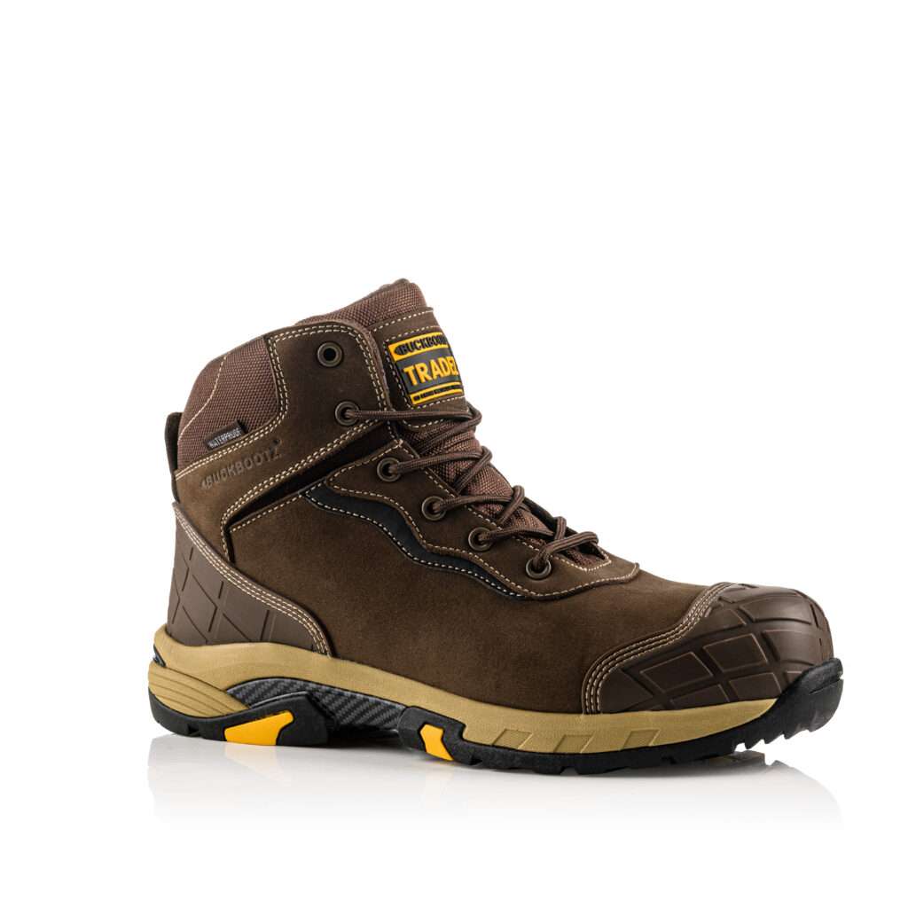 Buckler Buckbootz Blitz Tradez Lace Boot Brown Safety