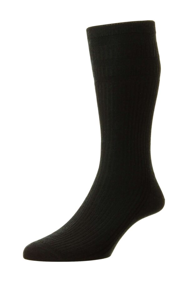 HJ Hall Socks Wool Softop Socks – Black