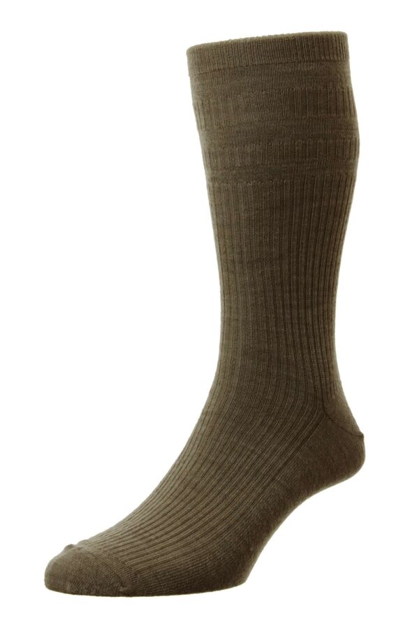 HJ Hall Socks Wool Softop Socks – Taupe