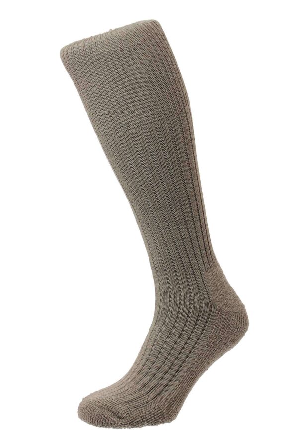 HJ Hall Socks Wool Rich Men's Boot Socks - Khaki